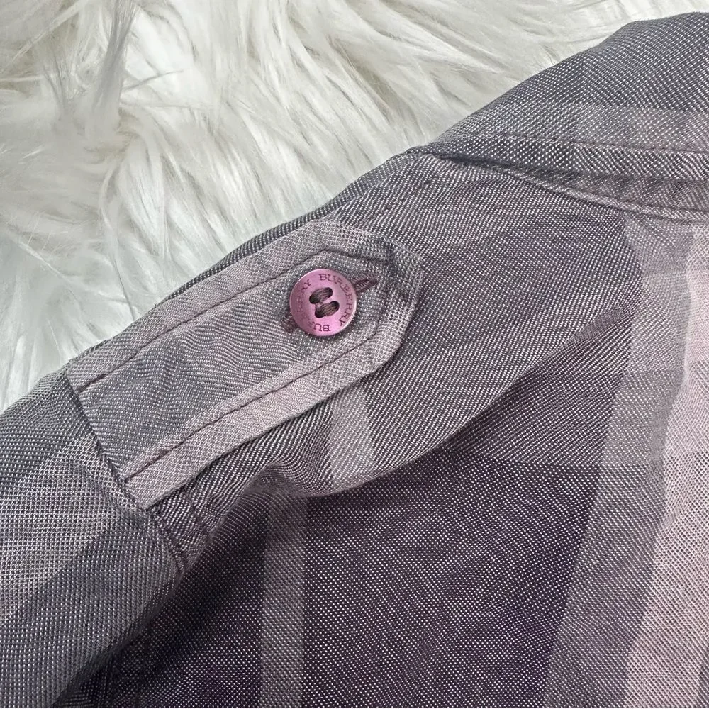 [Burberry] Girls Purple Tunic Shirt Dress - Size 5T